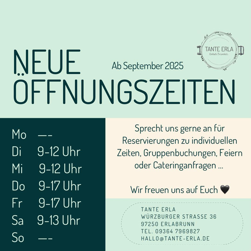 NEUES von Tante Erla