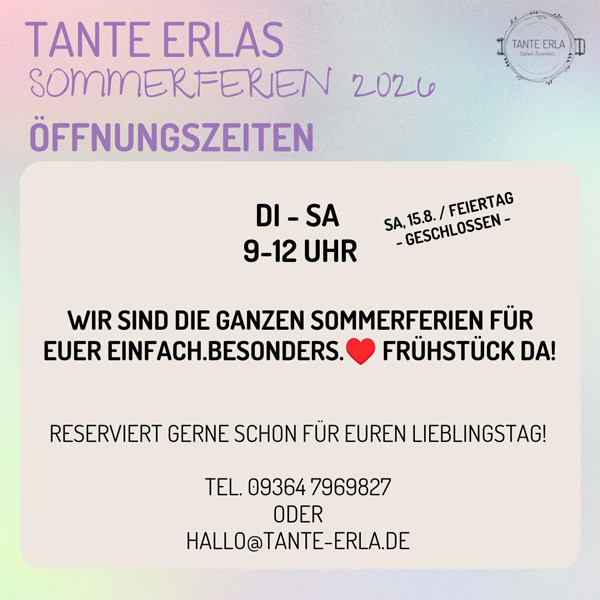 NEUES von Tante Erla
